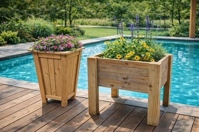 Jardiniere-haute-bois-et-bac-fleurs-bois