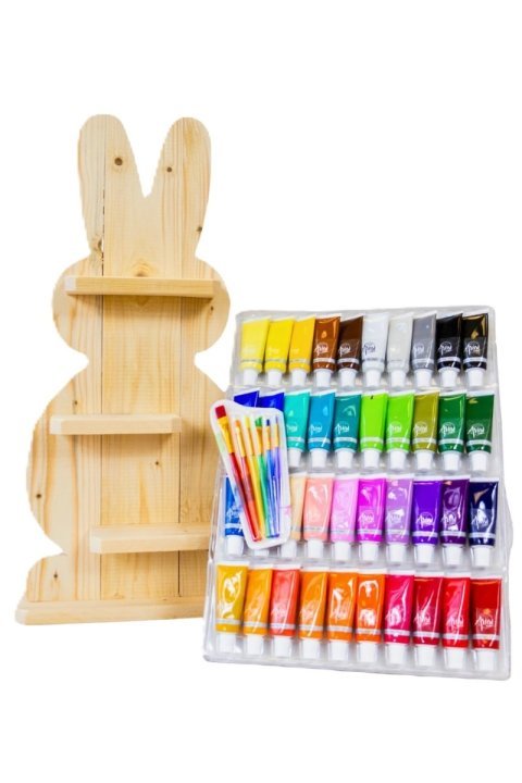 Kit creatif lapin en bois à peindre