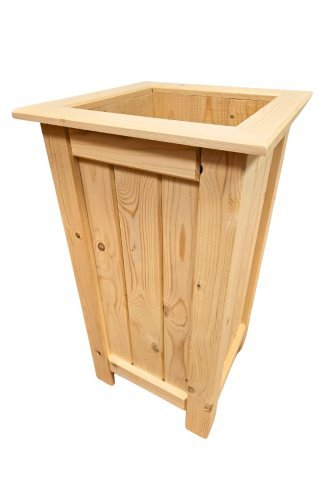 Jardinière haute en bois recyclé