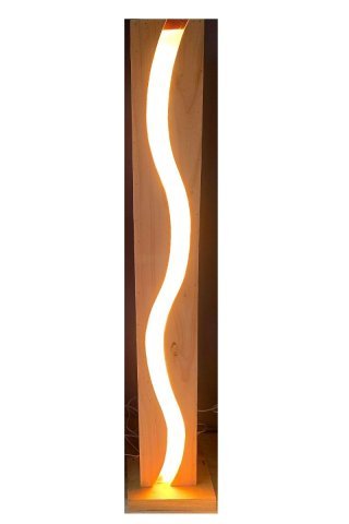 Lampe Led en bois