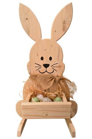 Grand lapin de Paques decore